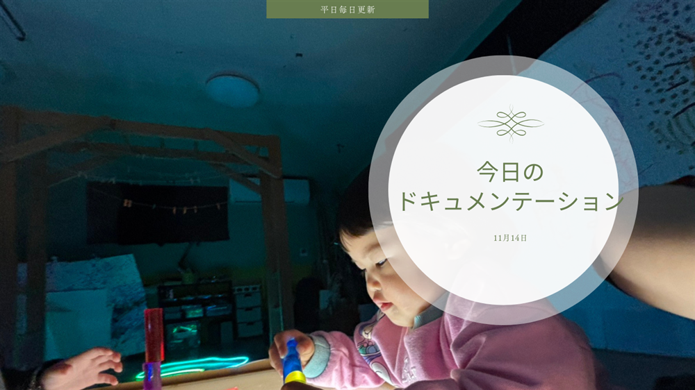 平日毎日更新　今日のドキュメンテーション　11月14日公開