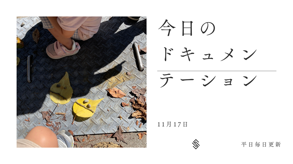 平日毎日更新　今日のドキュメンテーション　11月17日公開