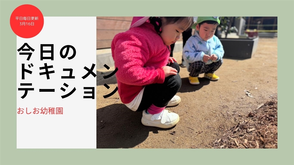 平日毎日更新　今日のドキュメンテーション　3月16日公開